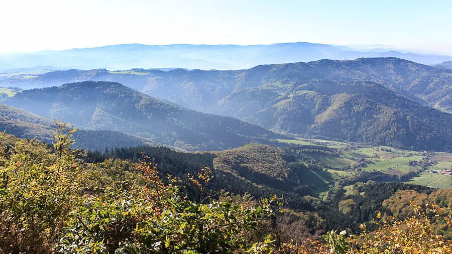 Aussicht vom Zweitälersteig