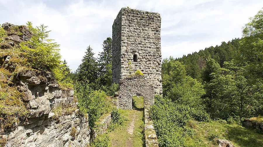 Nördlicher Bergfried der Roggenbacher Schlösser