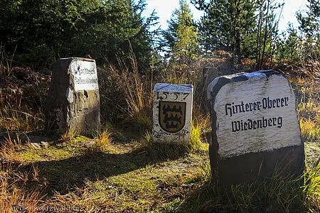 Historische Grenzsteine bei Baiersbronn