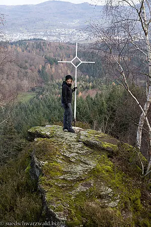 Annette auf dem Verbrannten Felsen