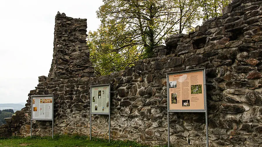 Infotafeln zur Burg Wieladingen